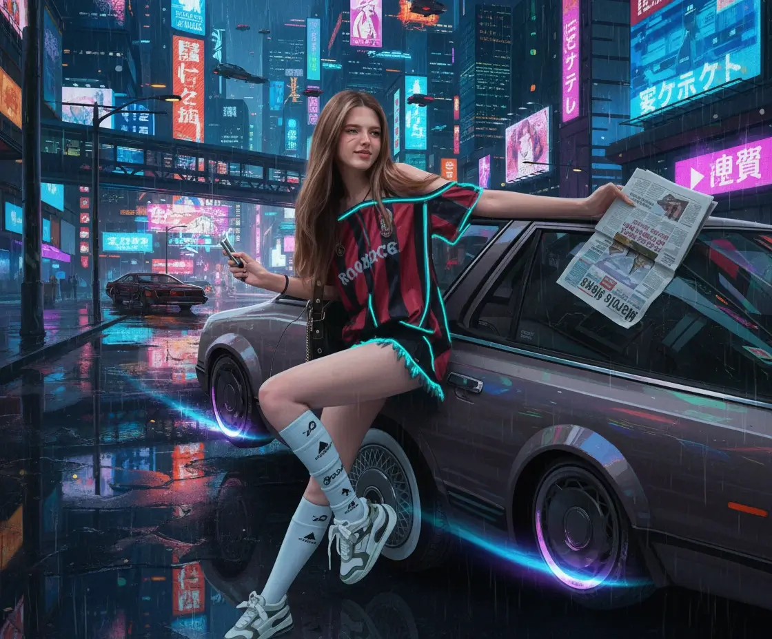 Futuristic Anime photo to anime example